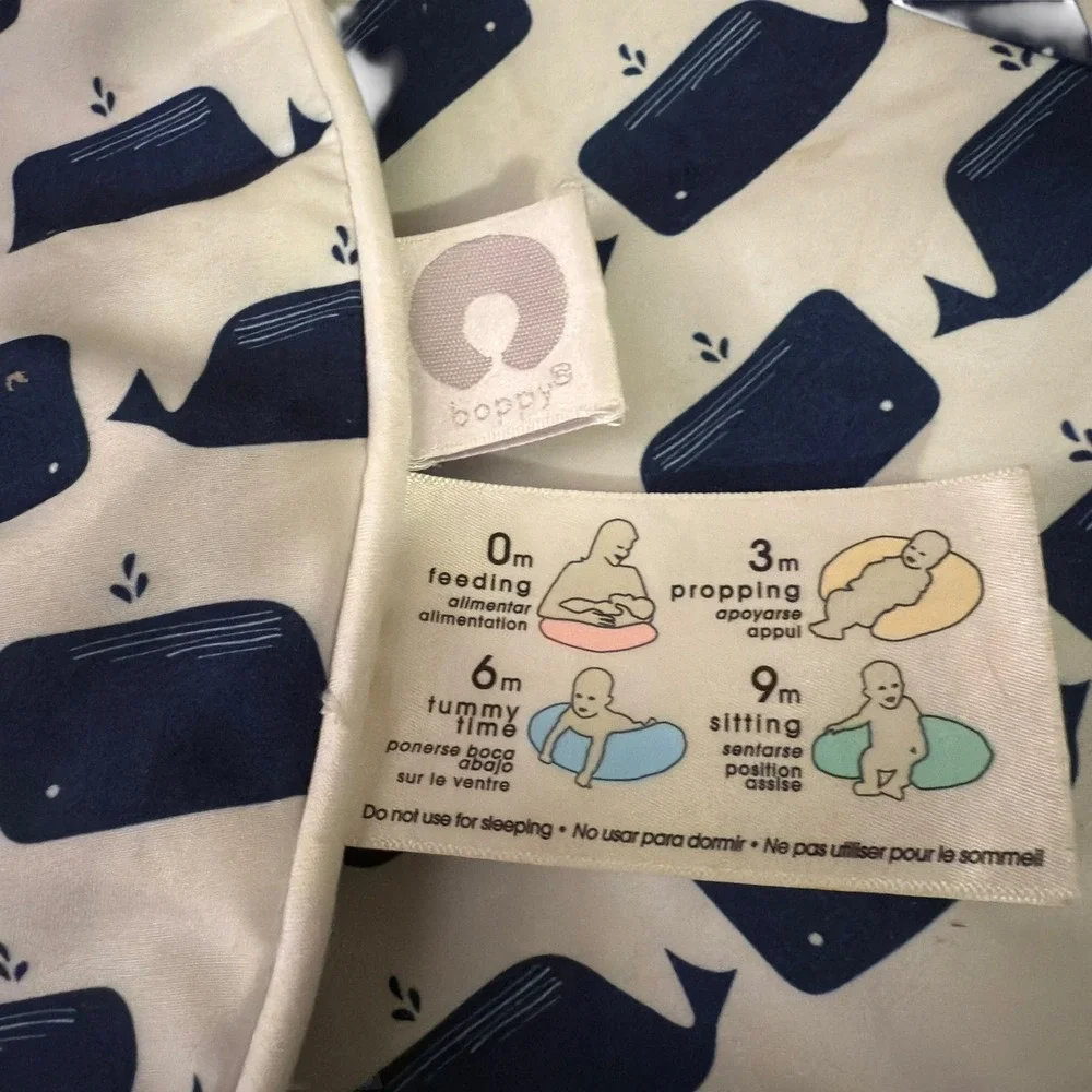 Boppy Nursing Pillow Whale‎ Anchor Print Baby Feeding Support Pillow